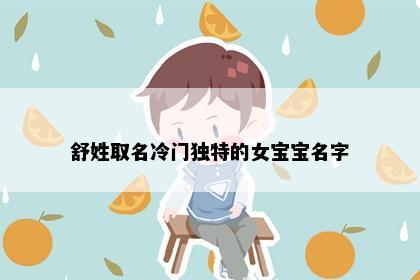 舒姓取名冷门独特的女宝宝名字